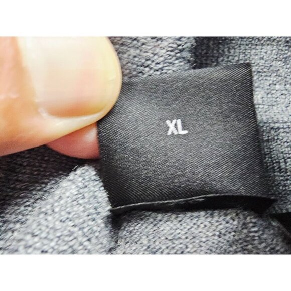 Hugo Boss Size XL Mens Gray Virgin Wool Logo Tag Long Sleeve Turtleneck Sweater - Picture 4 of 10